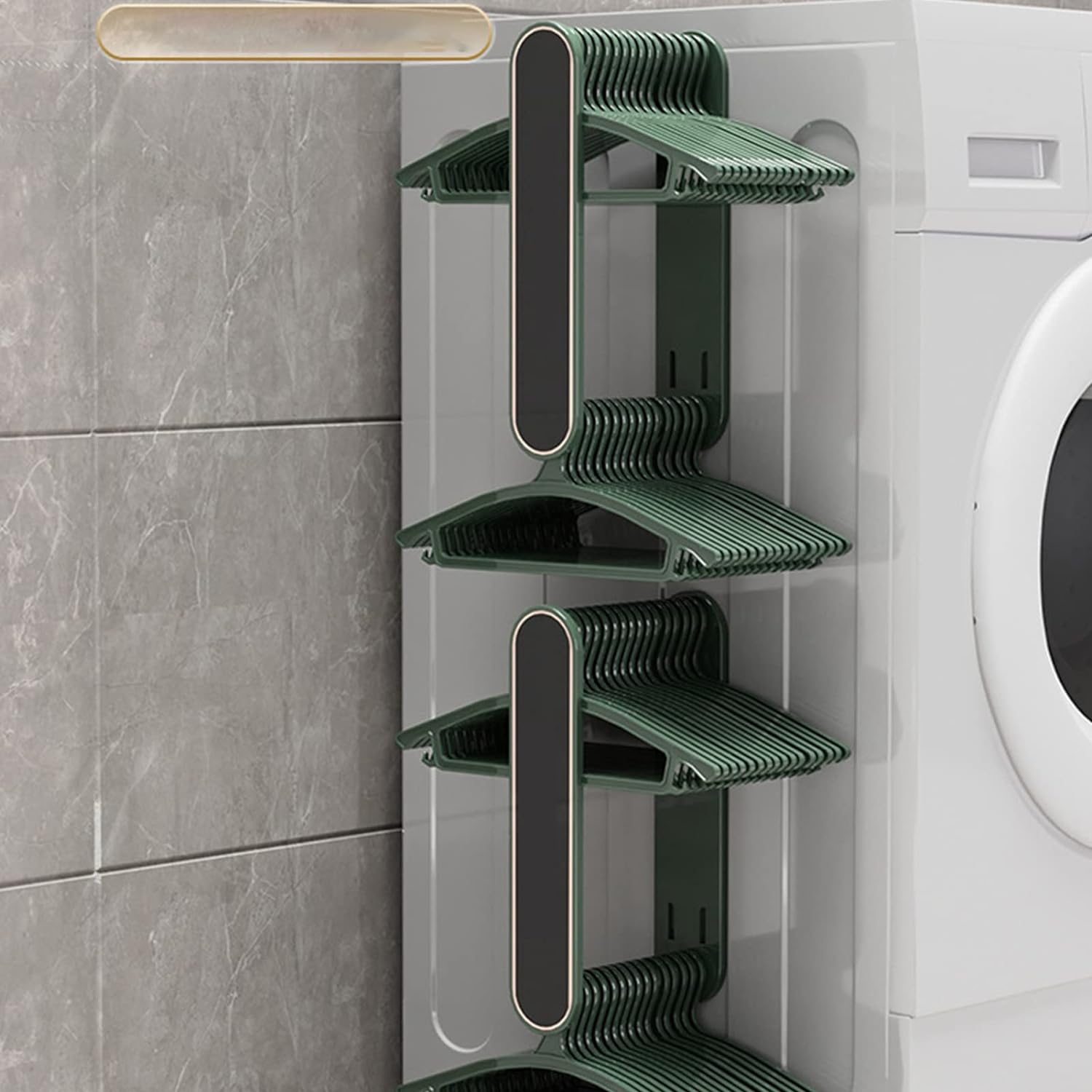 4159 Hanger Organizer Stacker, Wall Mounted Stretchable Clothes Hanger Holder Organizer, Wall Mount Clothes Rack Organizer for Washing Machine, Hanger Storage Rack 4159 Hanger Organizer Stacker, Wall Mounted Stretchable Clothes Hanger Holder Organizer, Wall Mount Clothes Rack Organizer for Washing Machine, Hanger Storage Rack